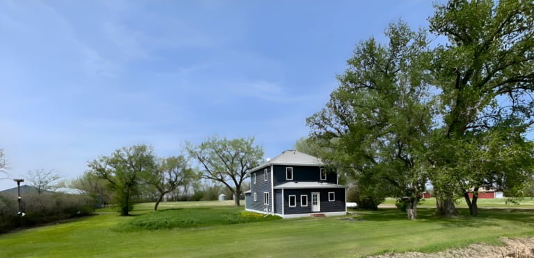 Blue Home For Sale