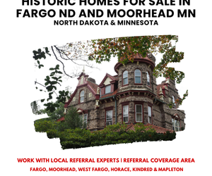 Victorian-style historic home for sale in Fargo ND and Moorhead MN, showcasing late 1800s architecture in the Red River Valley