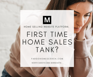 Concerned woman looking down, reflecting the frustration and uncertainty facing first-time homebuyers in today’s housing market in North Dakota and Minnesota.