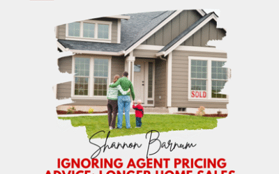 Family standing in front of a sold home with Modern Market REALTORS® sign, highlighting expert home selling services.