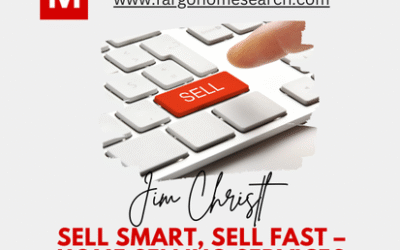 Hand pressing a red “SELL” key on a keyboard—Modern Market REALTORS® home-selling services for North Dakota and Minnesota.