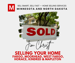 Home-selling services graphic—“SOLD” sign; MN & ND focus including Fargo, Moorhead, West Fargo, Horace, Kindred, Mapleton.