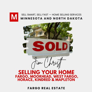 Home-selling services graphic—“SOLD” sign; MN & ND focus including Fargo, Moorhead, West Fargo, Horace, Kindred, Mapleton.